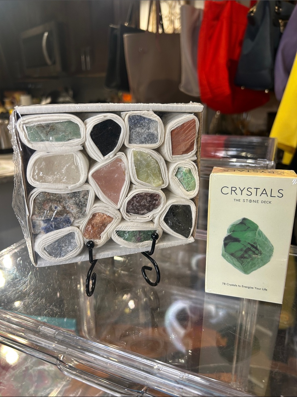 Assortment Crystals & Semi Precious Stones with “Crystals The Stone Deck” NWT